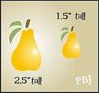 STENCIL Pear Harvest Fall Primitive Fruit Signs Blocks