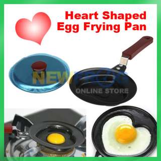 New Mini Heart Shape Egg Fry Frying Pan Non Stick Pot  