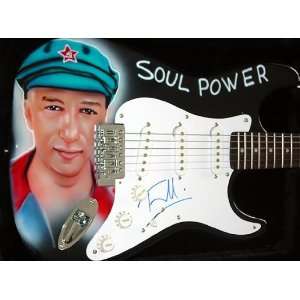 TOM MORELLO Autographed Custom Airbrushed Signed Guitar