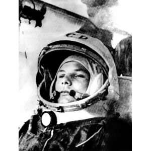  Soviet Astronaut, Yuri Gagarin. 1961 Premium Poster Print 