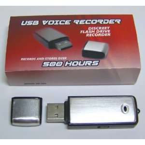   Voice Recorder   Discreet Flash Drive, 500 Hour Digital Recorder