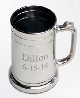 Contemporary but with a classic feel, this personalized mug will hold 