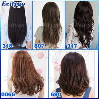 New One Piece Clip In Hair Wig Extension Full Head  