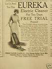 1914 Antique Eureka Electric Vacuum Cleaner 10 Days Ad