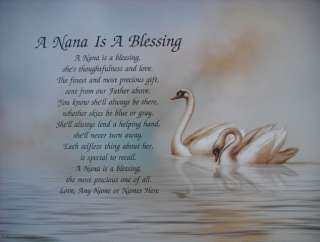 PERSONALIZED NANA POEM A SPECIAL GIFT FOR GRANDMOTHER  