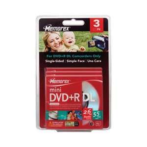  Memorex 2.4x DVD+R Double Layer Media   2.6GB   3 Pack 