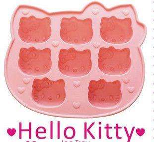 8tray Hello Kitty Ice Jelly cube trays Mold Silicon  