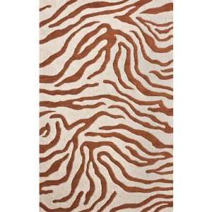 com Animal Prints Area Rugs Orange 7 6 x 9 6 100% Wool with Faux 