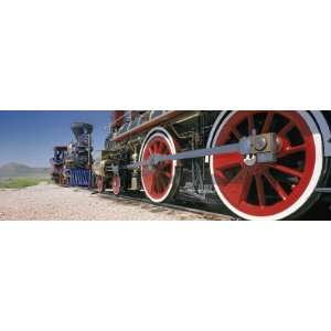  Train Engine on a Railroad Track, Golden Spike National 