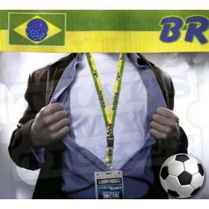 Brazil FIFA World Cup Lanyard Key Chain with Ticket Holder 
