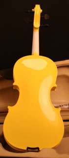 Full Student Violin 4/4 Yellow w/ bow, case & rosin New  