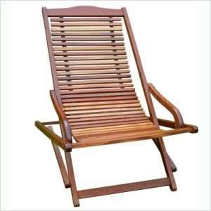   VIFAH Outdoor Wood Reclining Folding Lounge V157 Patio, Lawn & Garden