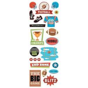   Stickers 4.6x12.5 Sheet game Day/football Arts, Crafts & Sewing