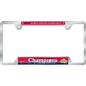   2011 World Series Champs Champions Metal Car License Plate Frame