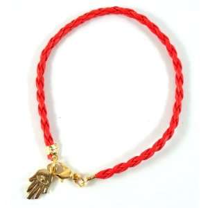Kabbalah Bracelets Pendant charm is 20mm x 10mm Leather string Lobster 