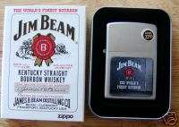 Zippo Collectible Lighter+Tin  Jim Beam Rosette  