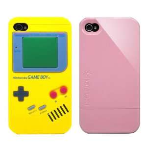 2pcs Set Nintendo Game Boy Silicone Case Yellow + KoreTech (TM) Glider 