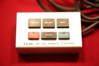 TEAC TASCAM RC 120 WIRED REMOTE CONTROL for A 3340S  