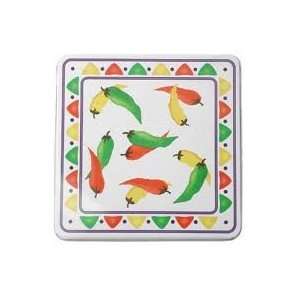  Chili Peppers Gas Stove Square Burner Covers, Set of 4 