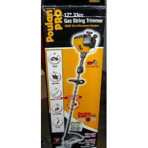  Poulan Pro 17 inch 33cc Gas String Trimmer Multitool 