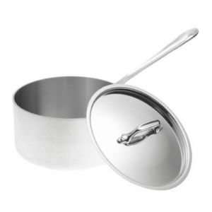 All Clad MC2 Master Chef Collection Sauce Pan with Lid & Loop 3.5QT 8 