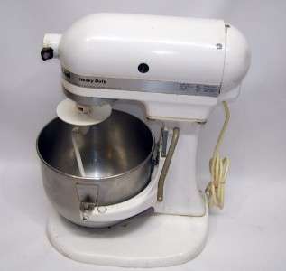 KitchenAid K5SS Heavy Duty Commercial 325 Watts Stand Mixer   Works 