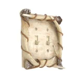  Faux Antler Double Switchplate
