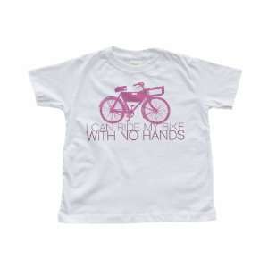  Ride My Bike With No Hands Girls White Toddler T Shirt 