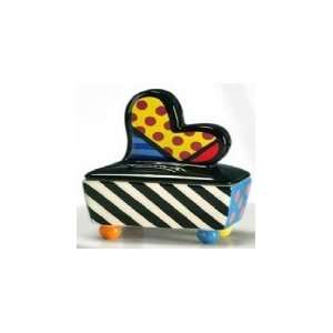  Romero Britto Heart Square Trinket Box 