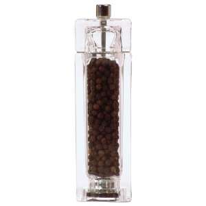  Square Pepper Mill In Clear Acrylic 6
