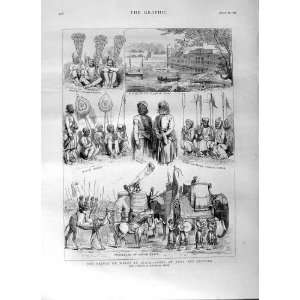  1876 PRINCE WALES INDIA AGRA JEYPORE ELEPHANTS NATIVES 