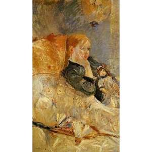   name Little Girl with a Doll, by Morisot Berthe