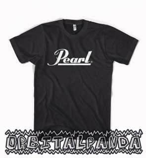 PEARL Drum T Shirt skins Kit Sticks Export toms  Black  