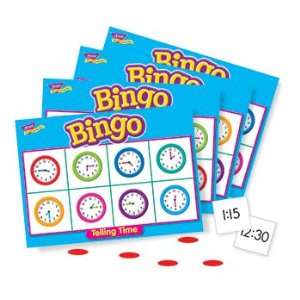   Bingo Telling Time Ages 6 & Up By Trend Enterprises Toys & Games