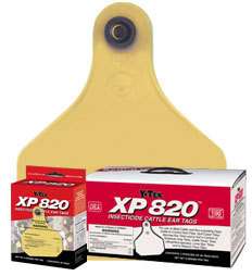 XP 820 Insecticide Fly Tags 100ct/pkg Cattle Cows Ytex  