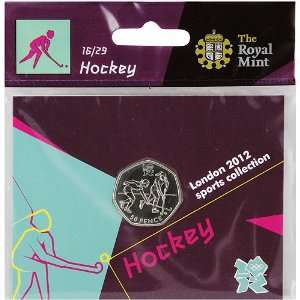   Mint London 2012 Sports Collection Field Hockey 50p Coin Toys & Games