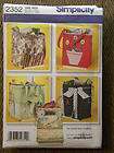Simplicity 2352 Shopping Grocery Bags Totes Pattern  
