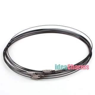 Free ship 20x Copper Bracelet Choker Memory Wire Cords Chain Clasp 
