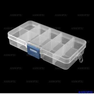 New Storage Case Box 10 Compartment for Nail Art Tips  