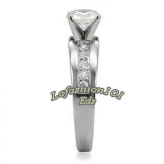  316L Beautiful Stainless Steel Wedding/Engagement Ring SIZE 9  