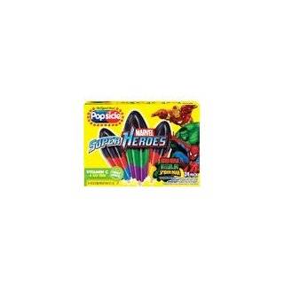 Popsicle Ice Pops   Super Heroes Assorted Flavors Pack of 4 100 Pops 