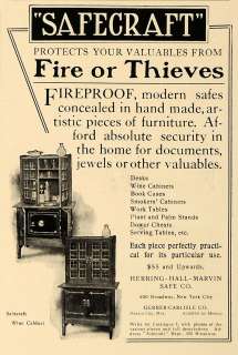 1906 Ad Safecraft Fireproof Safes Herring Hall Marvin   ORIGINAL 