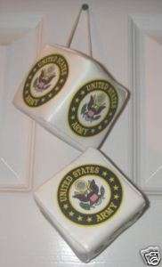 US Army Seal Crest Rear View Mirror Dice Set Auto NEW  