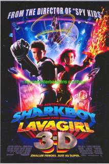 ADVENTURES OF SHARK BOY AND LAVA GIRL MOVIE POSTER DS 27x40 + ELEKTRA 