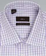 Alara purple check classic fit pocket dress shirt style# 314052201
