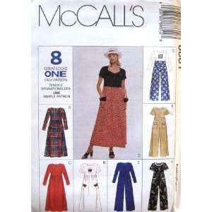  McCalls Sewing Pattern 8861 Misses Dress & Jumpsuit   8 