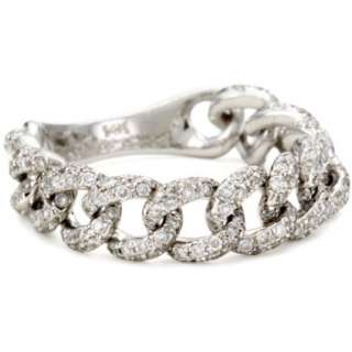 Phillips Frankel Affair Diamond White Gold Chain Link Ring 