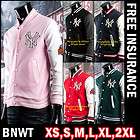   Girl NY Baseball College Varsity Letterman Jackets Pink US Sz XS~2XL