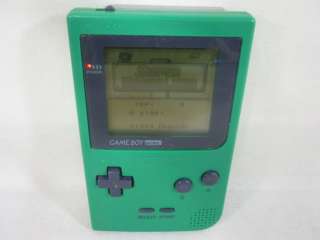 Nintendo Game Boy Pocket Console System Green MGB 001 0239  