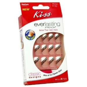  Kiss Nails Everlasting French Nail Kit Medium Chip Free 